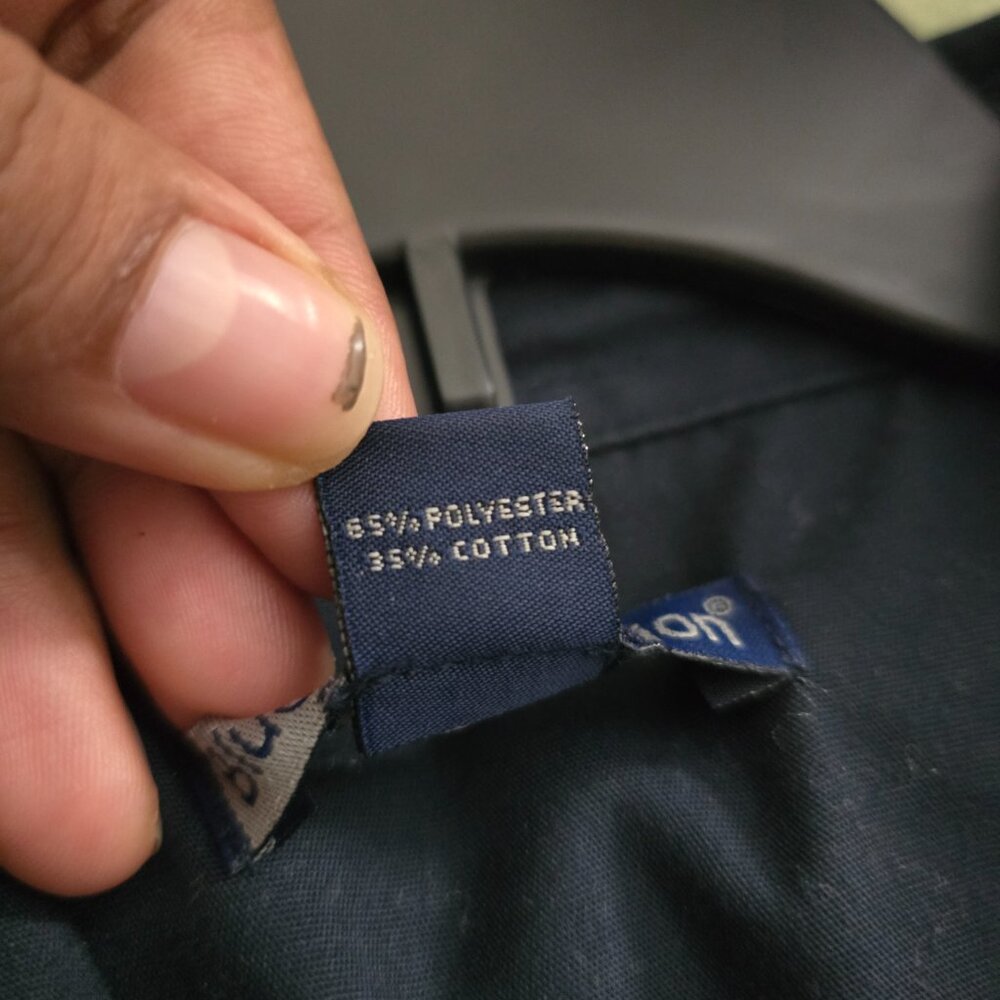 Blue Generation Women's Navy Blue Maternity Button-Up Shirt W  Embroidered Logo - Picture 8 of 8
